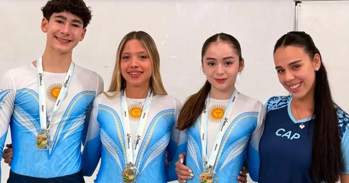 Patinadores de Italia Unida hicieron historia y se consagraron en el Sudamericano de Brasil