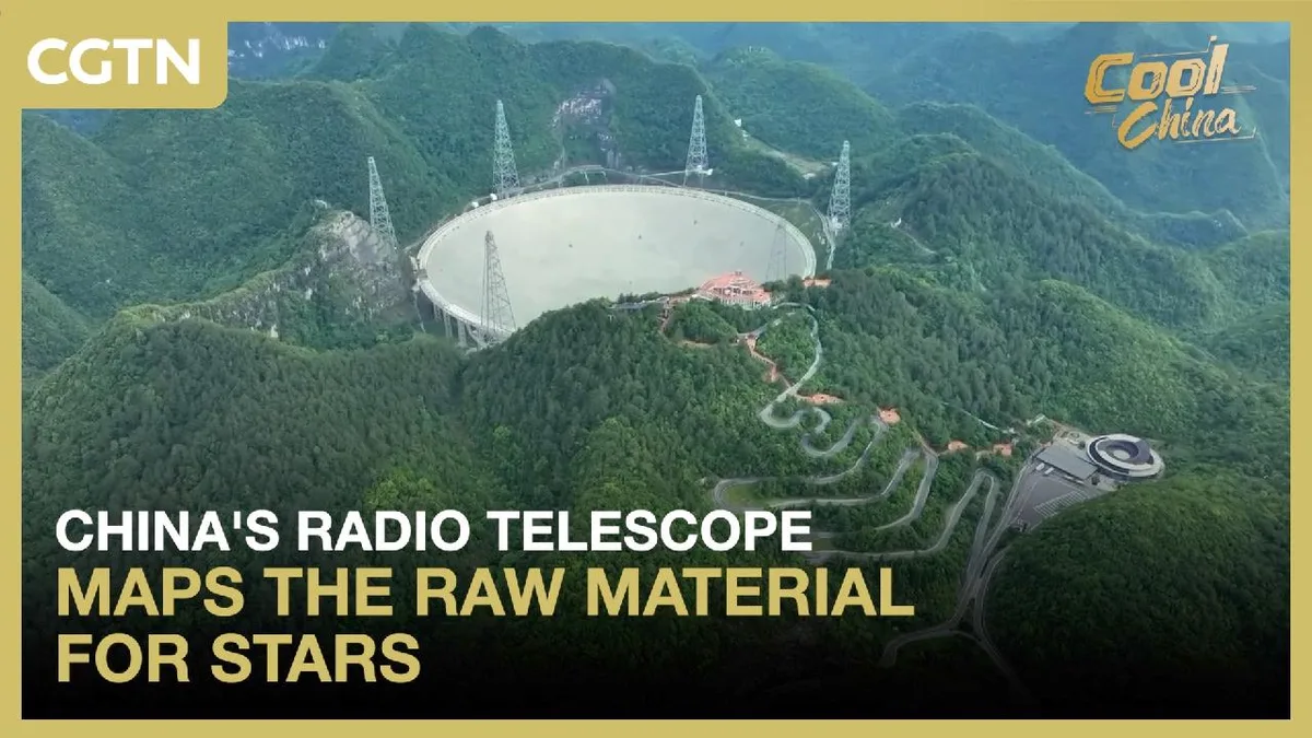 China's radio telescope maps the raw material for stars