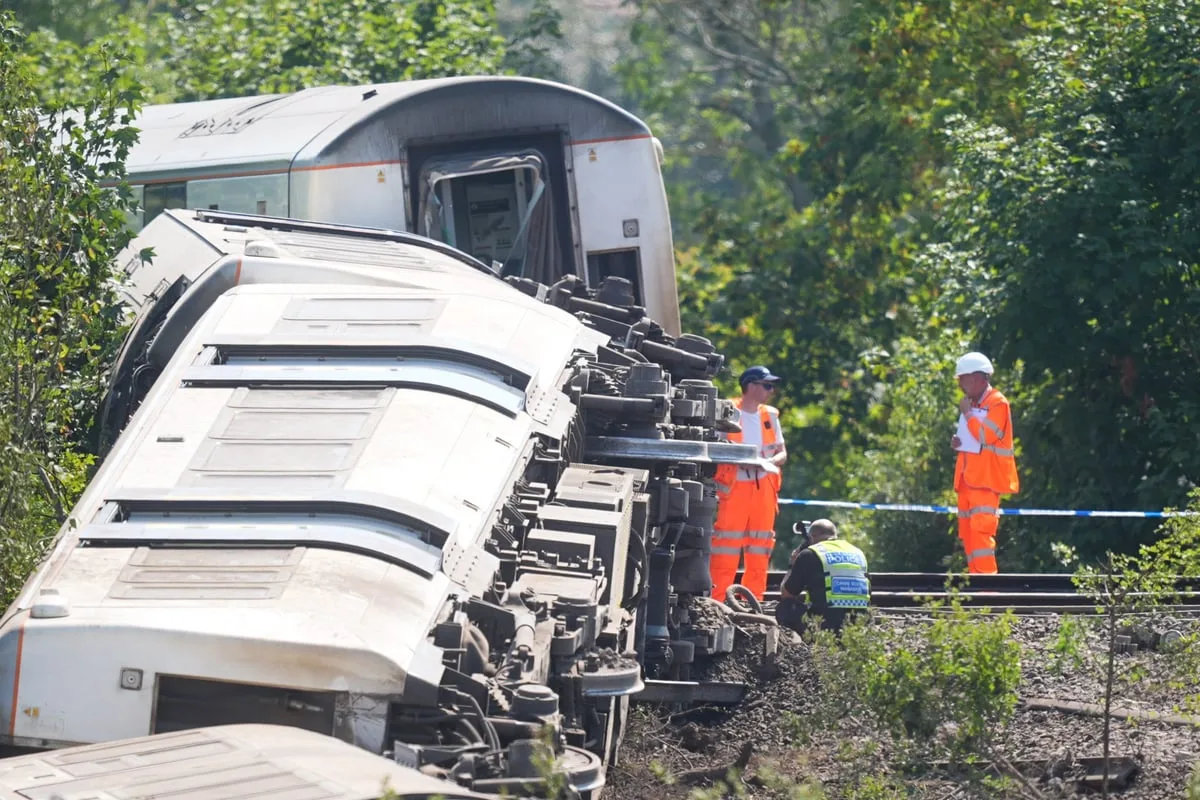 Rail investigators probing London train derailment near Lewes find 'track irregularity'