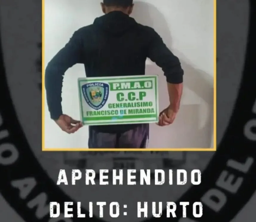 Detenido ciudadano por hurto en La Sabanita