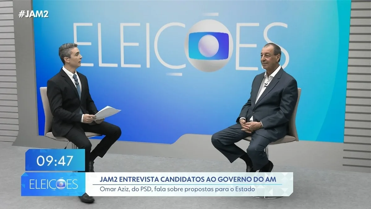 Omar Aziz participa de entrevista no JAM2; veja ÍNTEGRA e tema por tema