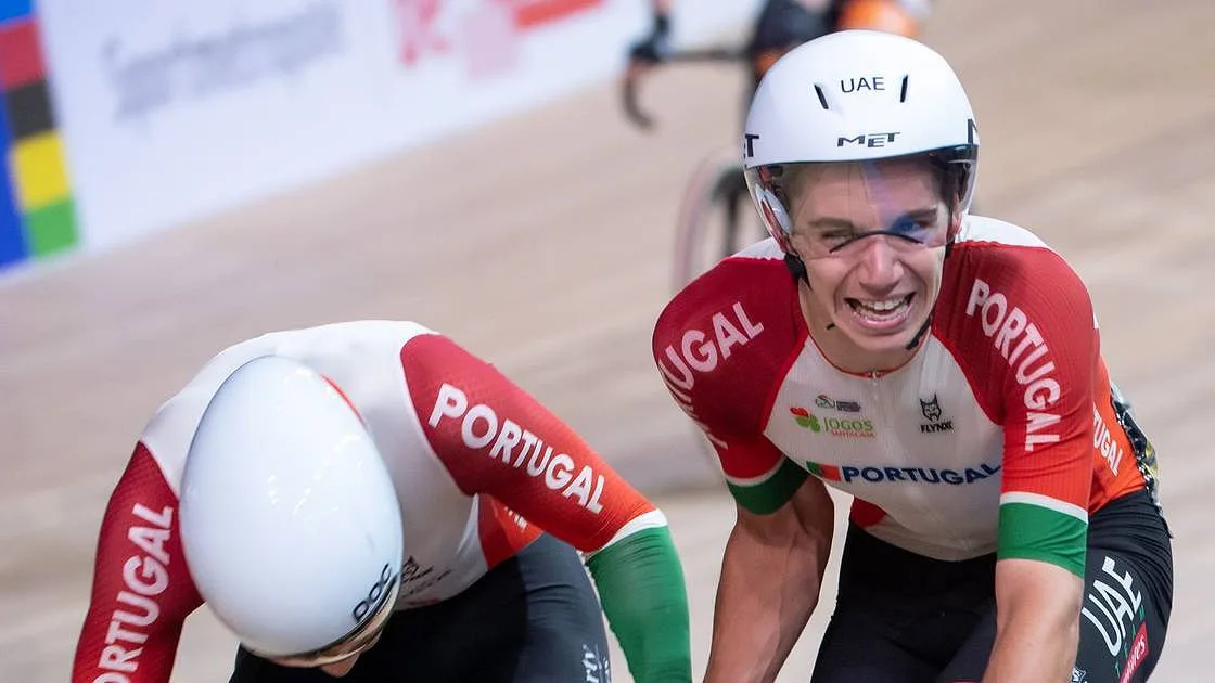 Iúri Leitão e Ivo Oliveira conquistam medalha de prata no madison dos Mundiais de ciclismo de pista