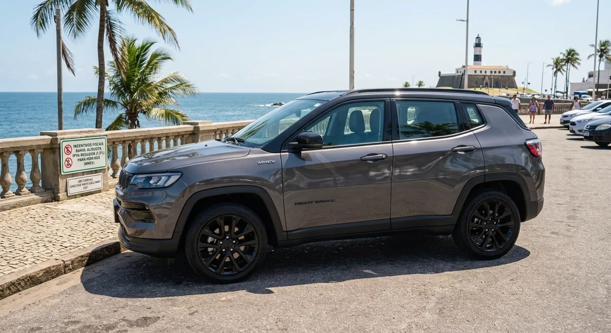 Jeep lança Compass híbrido com 6 marchas e 176 cv de potência