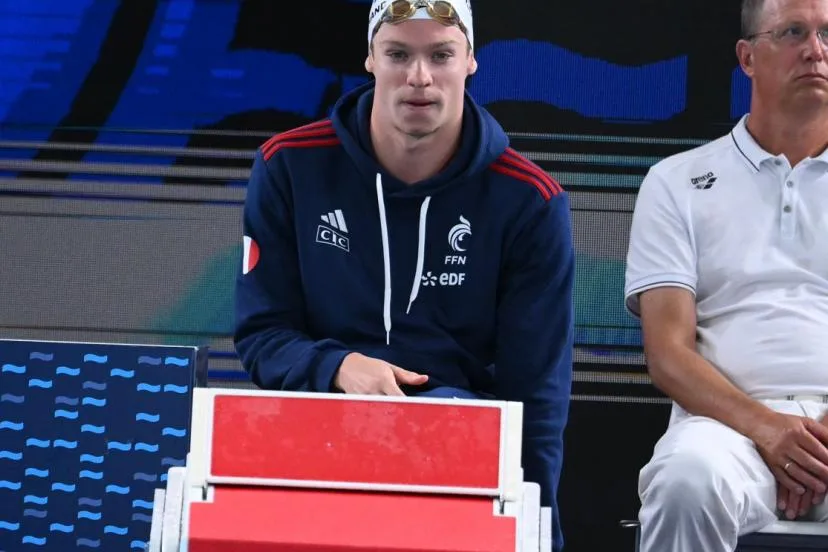 Léon Marchand après sa qualification en finale du 200 m papillon : « Je n'ai pas senti de douleur au niveau de l'adducteur »