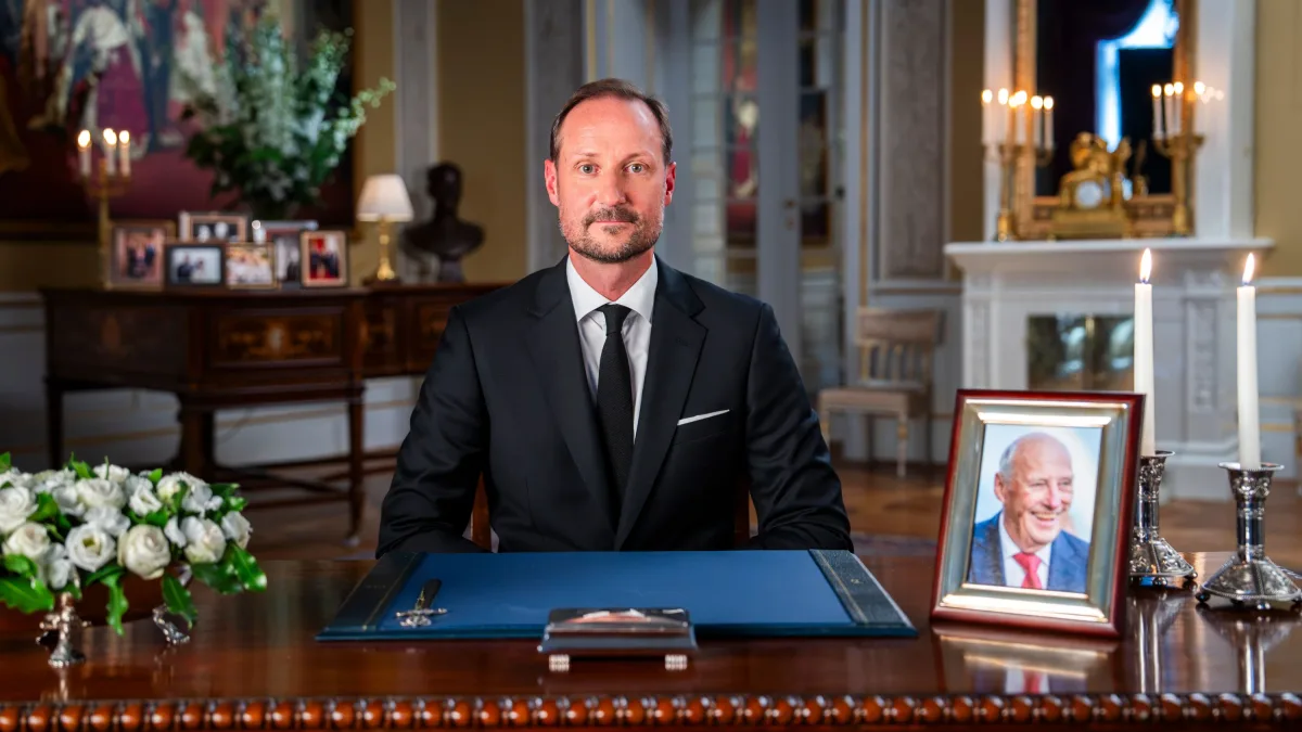Norwegen: König Haakon VIII. hält seine erste Ansprache
