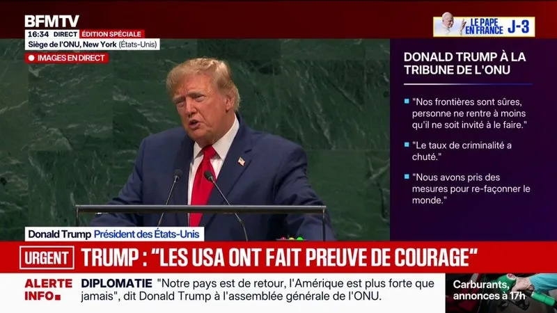 "Maintenant, nos frontières sont sûres", déclare Donald Trump