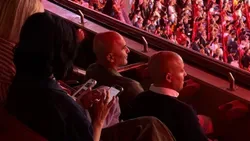 FOTO: Martínez na Luz para ver o Benfica-Celtic