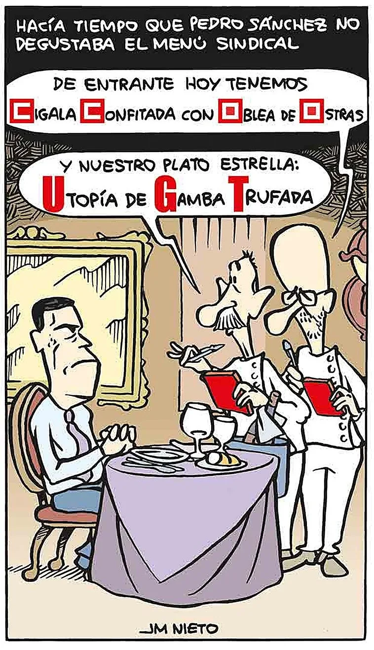 Degustación sindical para una huelga especial