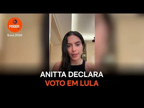 Anitta declara voto em Lula contra Flávio: “Bolsonarismo não é a direita”