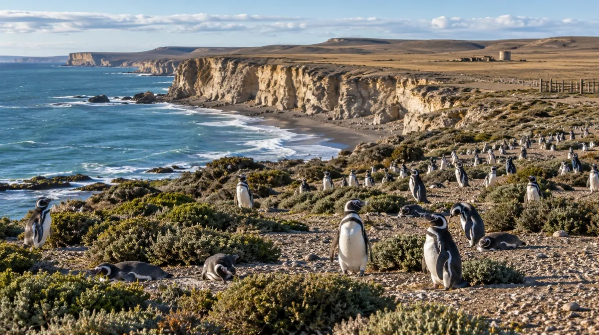 Una estancia llegó a tener 40.000 ovejas en Santa Cruz: hoy sus 62.000 hectáreas albergan más de 40.000 parejas de pingüinos