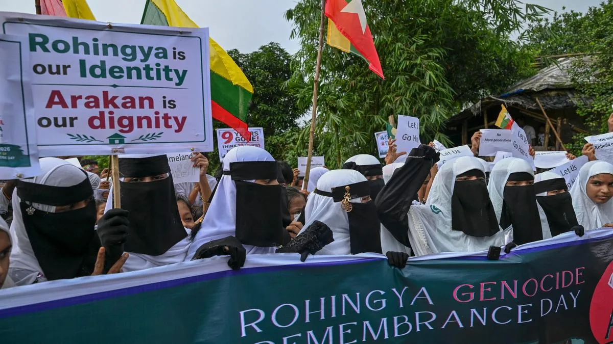 Rohingya refugees rally in Bangladesh camps to demand safe return to Myanmar