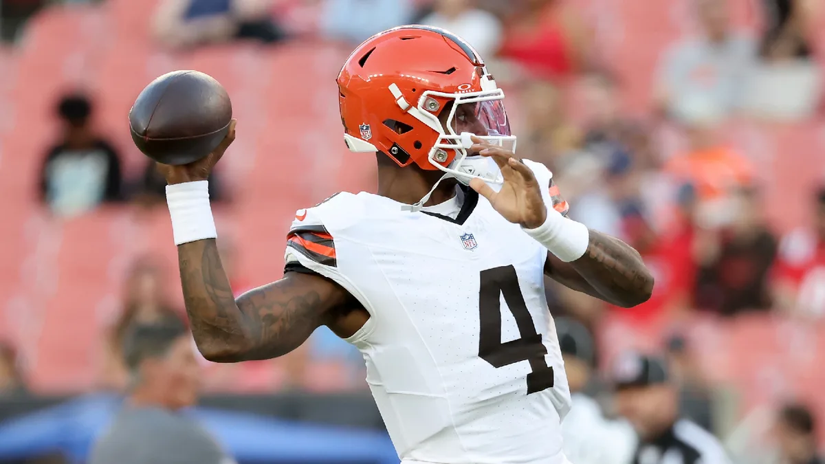 Browns coach Todd Monken expects QB Deshaun Watson to start in Week 2