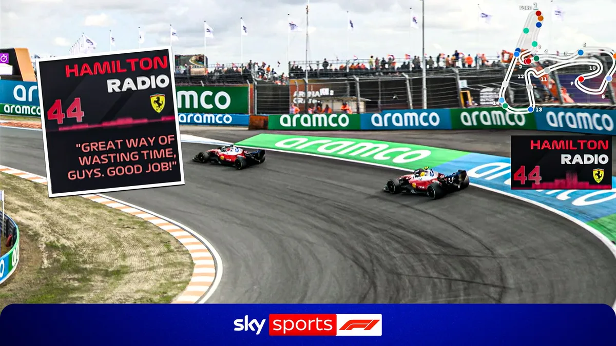 'Great way of wasting time!' | Hamilton frustrated by Ferrari team orders