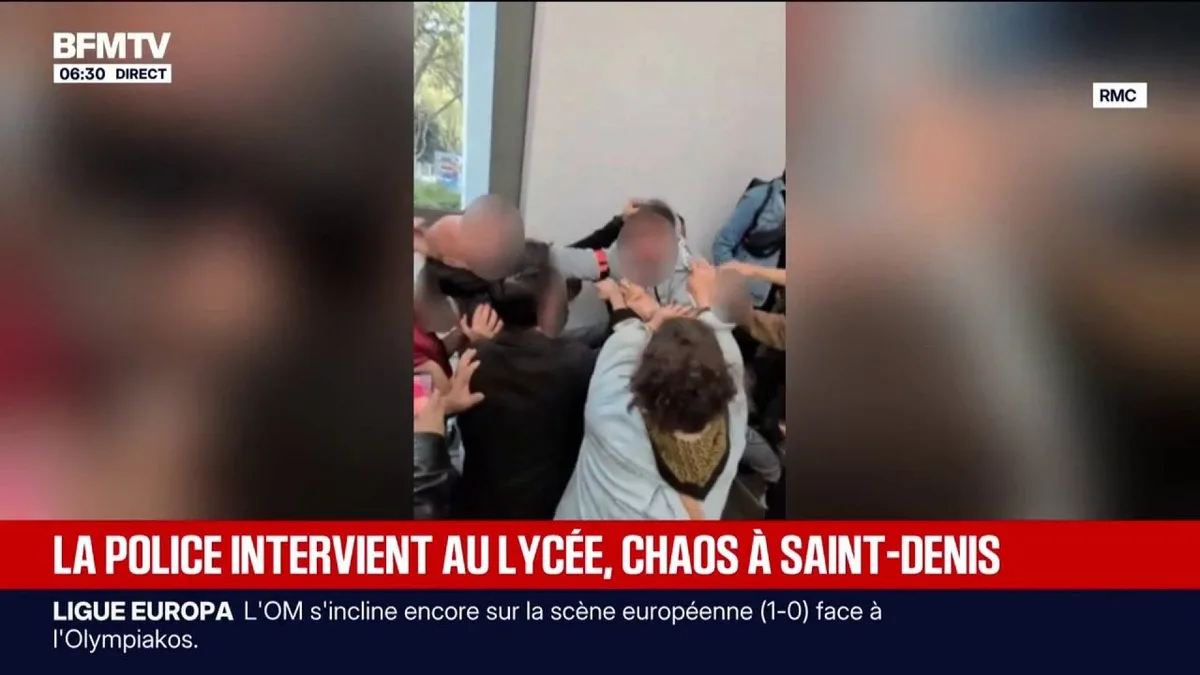 Colère lycéenne: des policiers bloqués par des professeurs lors d’une intervention dans un lycée à Saint-Denis