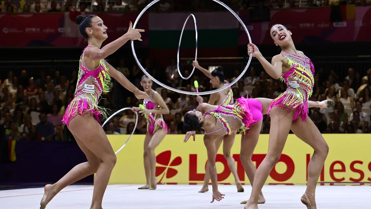 España se hace con la plata en la final del ejercicio mixto del Mundial de gimnasia rítmica