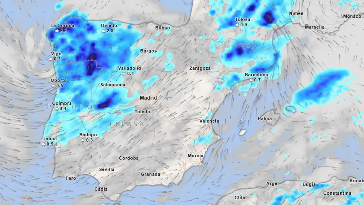 Cambio brusco de tiempo en España: caída de las temperaturas con alertas por tormentas, lluvias y 'rissagas' en nueve comunidades