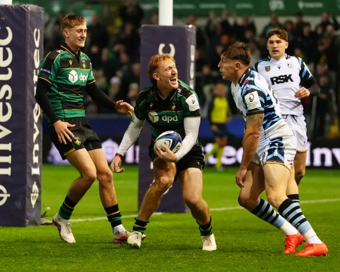 Northampton break England’s duck in Champions Cup with victory over Cardiff