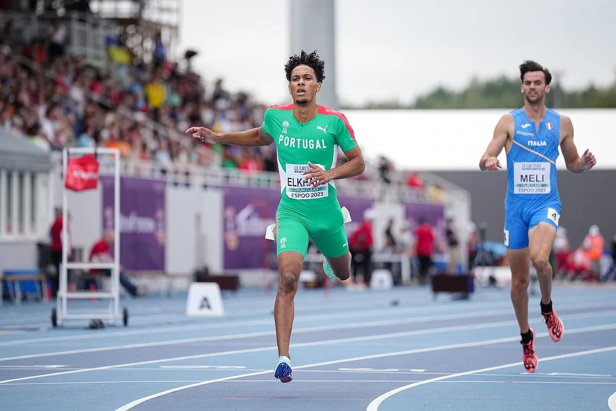 Omar Elkhatib campeão dos 400 metros nos Jogos do Mediterrâneo