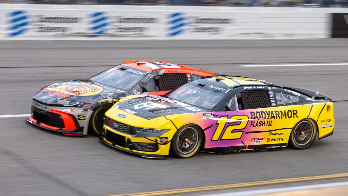 Joey Logano holds off Chase Briscoe to win NASCAR race at Richmond