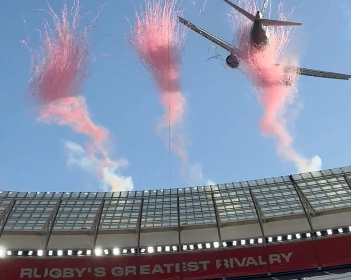 South African airline defends dramatic low-level flyby before rugby union clash