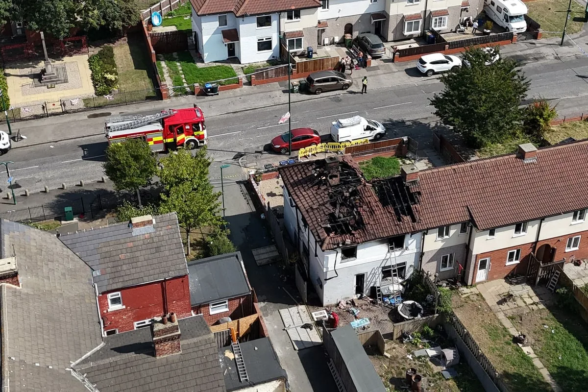 Murder investigation ongoing following house fire a mile from A66 crash site