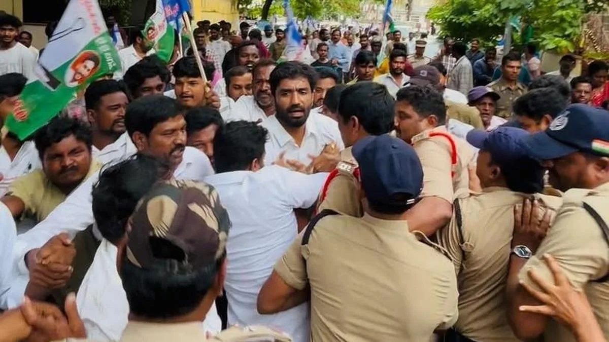 Ex-MP Margni Bharat detained amid clash between TDP, YSRCP cadres