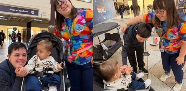 Pais de bebê com Down vivem encontro emocionante no Beto Carrero