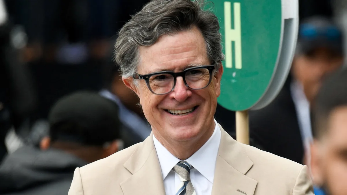 Colbert Makes Rare Appearance to Support Fellow Trump Enemy