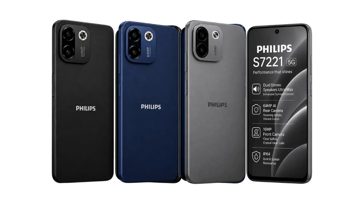 Philips S7221 5G Launched in India With 64-Megapixel Main Camera, 5,700mAh Battery