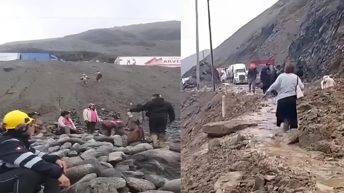 DANA Aníbal deja tragedia en Arequipa: adulta mayor murió al intentar caminar por la Panamericana Sur bloqueada por huaicos