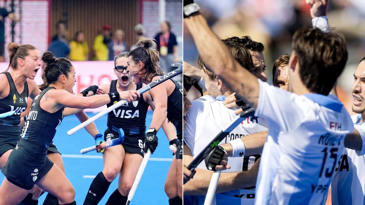 El gran momento del hockey argentino: Las Leonas y Los Leones hacen historia en el Mundial