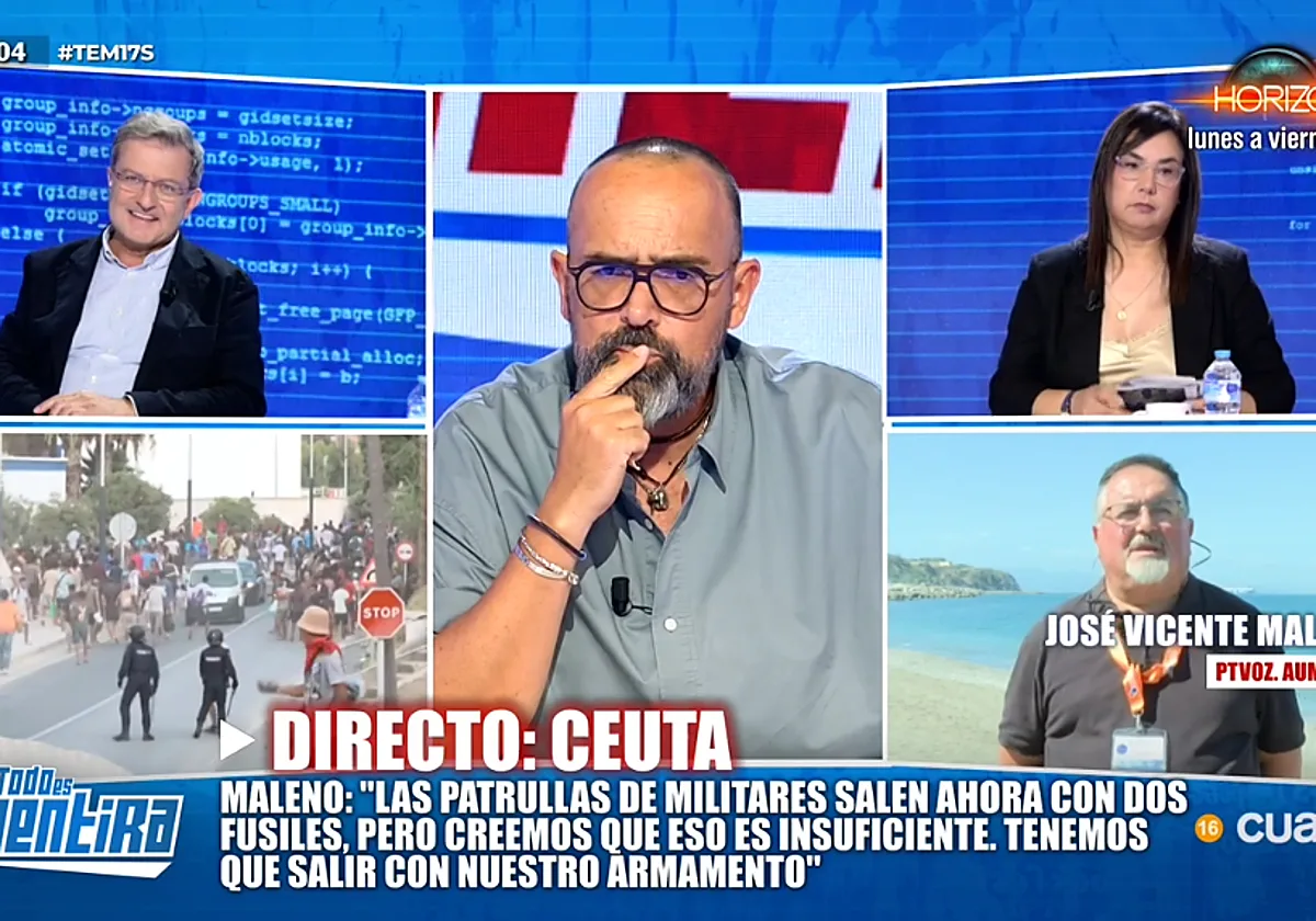 Risto Mejide, contundente al rebatir que exista tranquilidad en la ciudad autónoma: «No puedes decir que en Ceuta hay seguridad ciudadana, porque no es verdad»