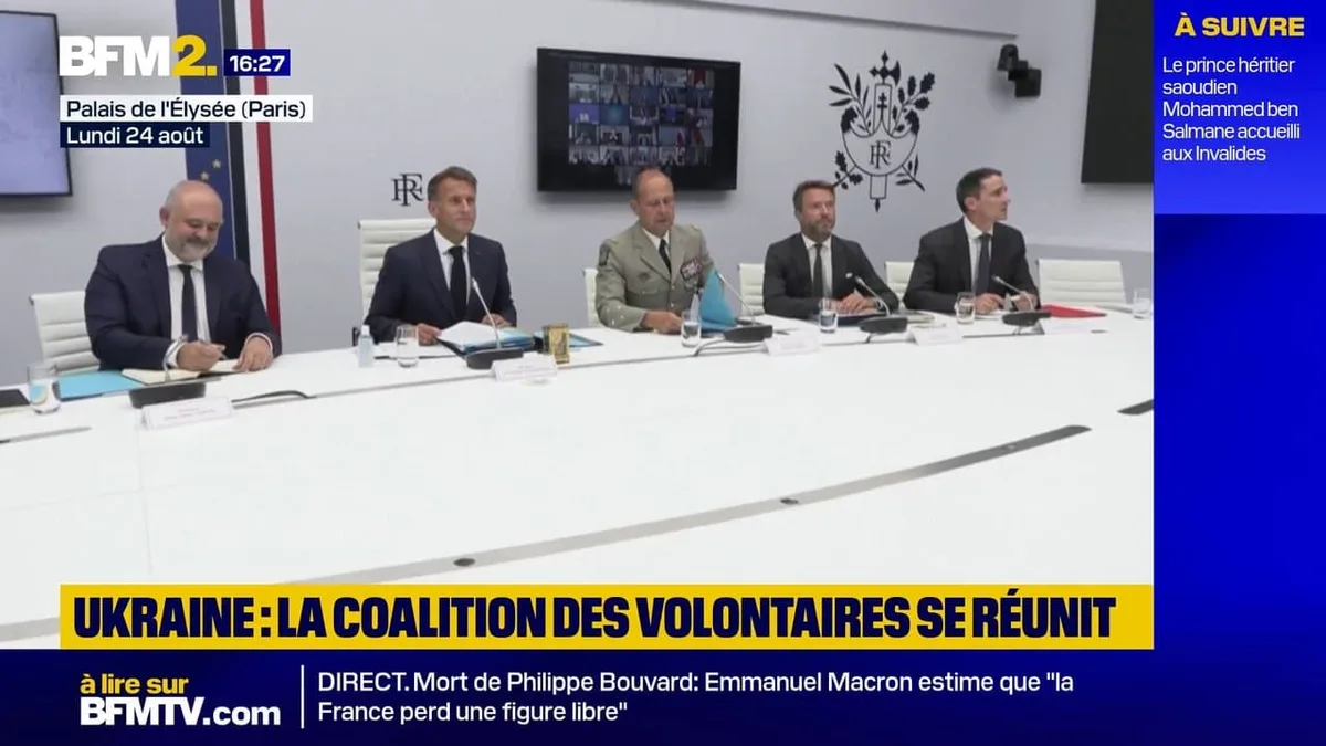 Ukraine: Emmanuel Macron participe à une réunion de la "Coalition des volontaires"