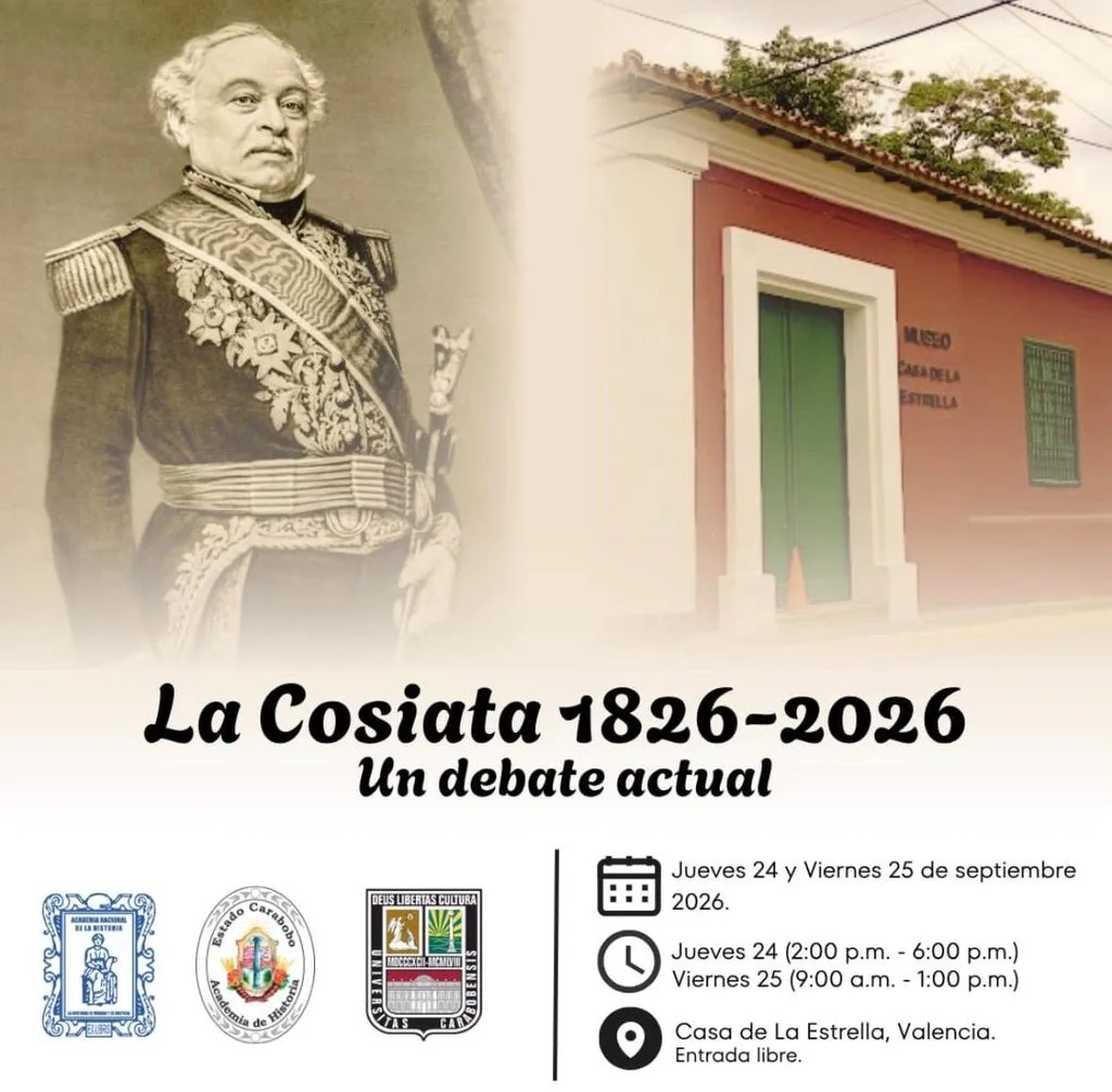 Academia de Historia de Carabobo convoca a coloquio por el bicentenario de La Cosiata