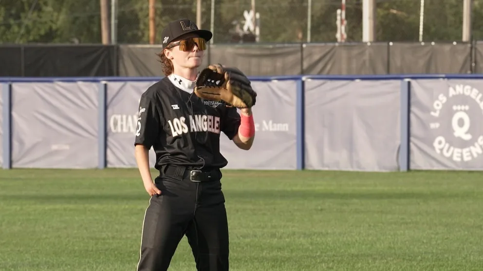 WATCH: Born without a right hand, now she's a pro baseball player in the championship series