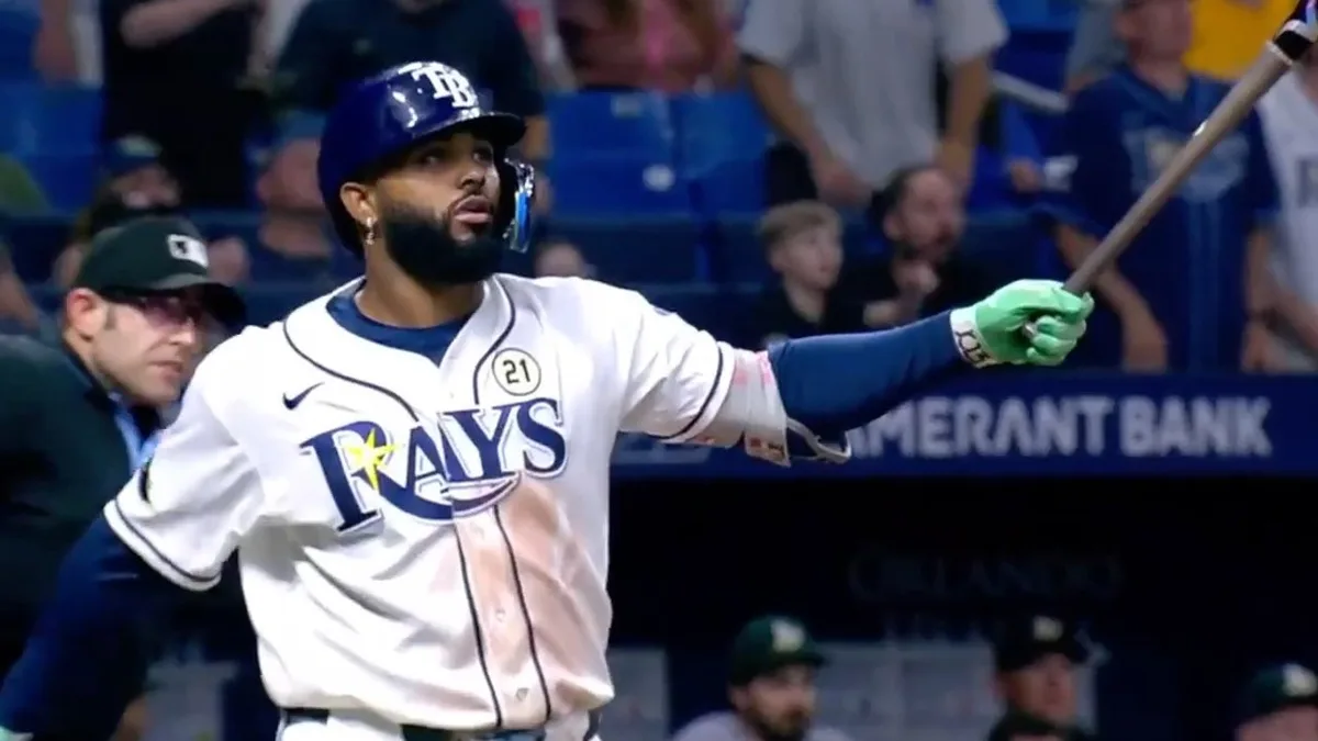 Rays’ Caminero walks off Athletics with 41st home run of season