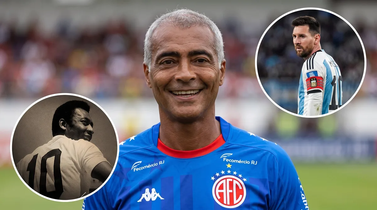 Romario sorprendió al elegir al mejor futbolista de la historia: su veredicto en la comparación entre Pelé y Messi