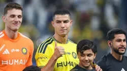 VÍDEO: de cachecol ao pescoço, Ronaldo festeja com os adeptos do Al Nassr