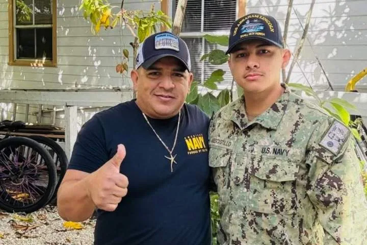 U.S. navy sailor on USS Abraham Lincoln says father was arrested by ICE