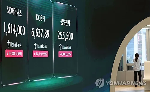 '주주환원' 하이닉스 장초반 7~8%대 급등…삼전도 5%↑