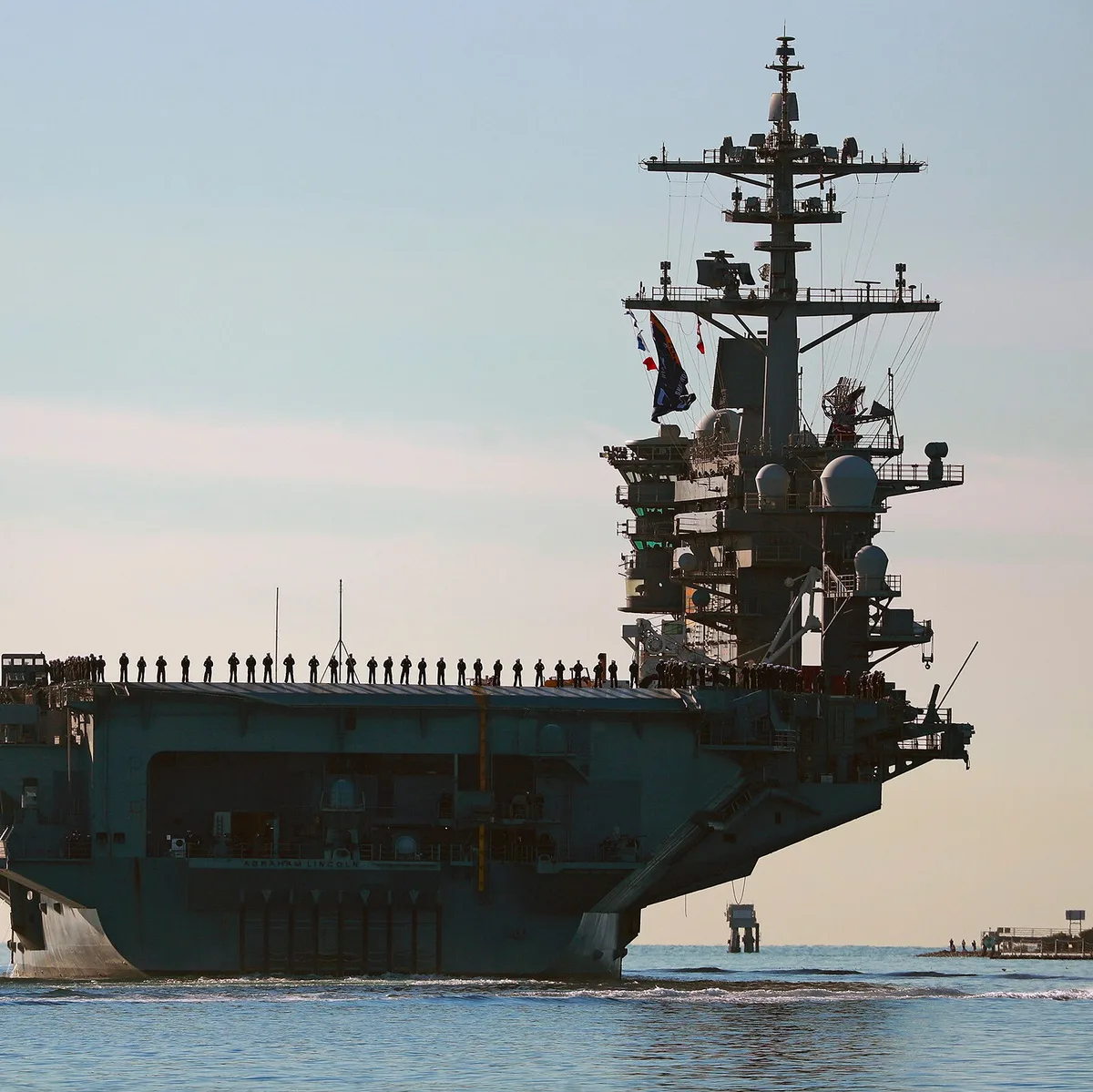 U.S.S. Abraham Lincoln Leaves Middle East After Months at Sea in Operation Against Iran