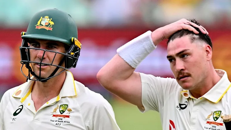 Australia vs South Africa LIVE: Renshaw, Cummins resume batting on day two in Durban