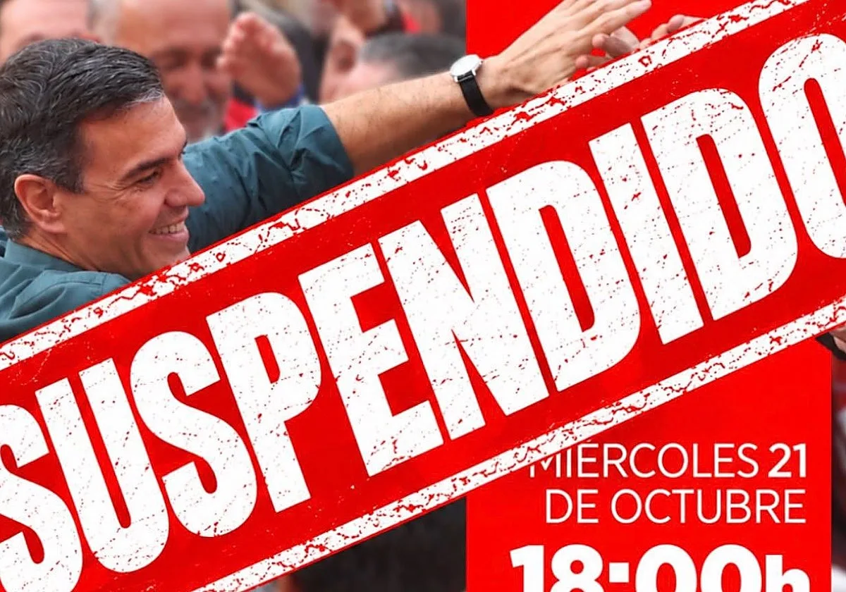 Suspendido el acto de precampaña de Pedro Sánchez previsto en Toledo para este miércoles