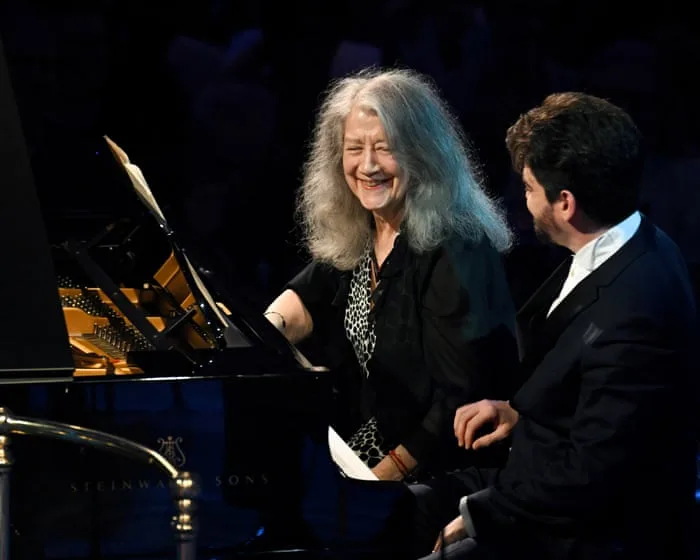 Munich Philharmonic/Lahav Shani/Martha Argerich review – the great pianist gleams