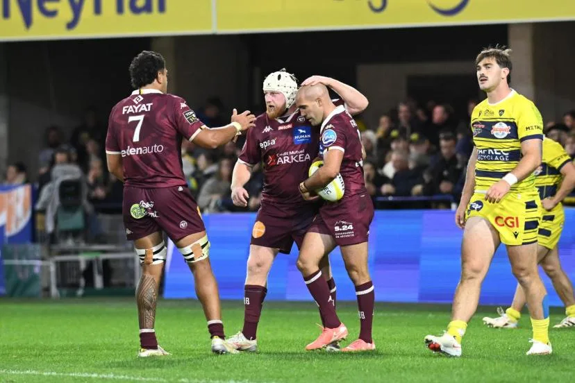 Bordeaux-Bègles l'emporte d'un cheveu à Clermont et débloque son compteur à l'extérieur en Top 14