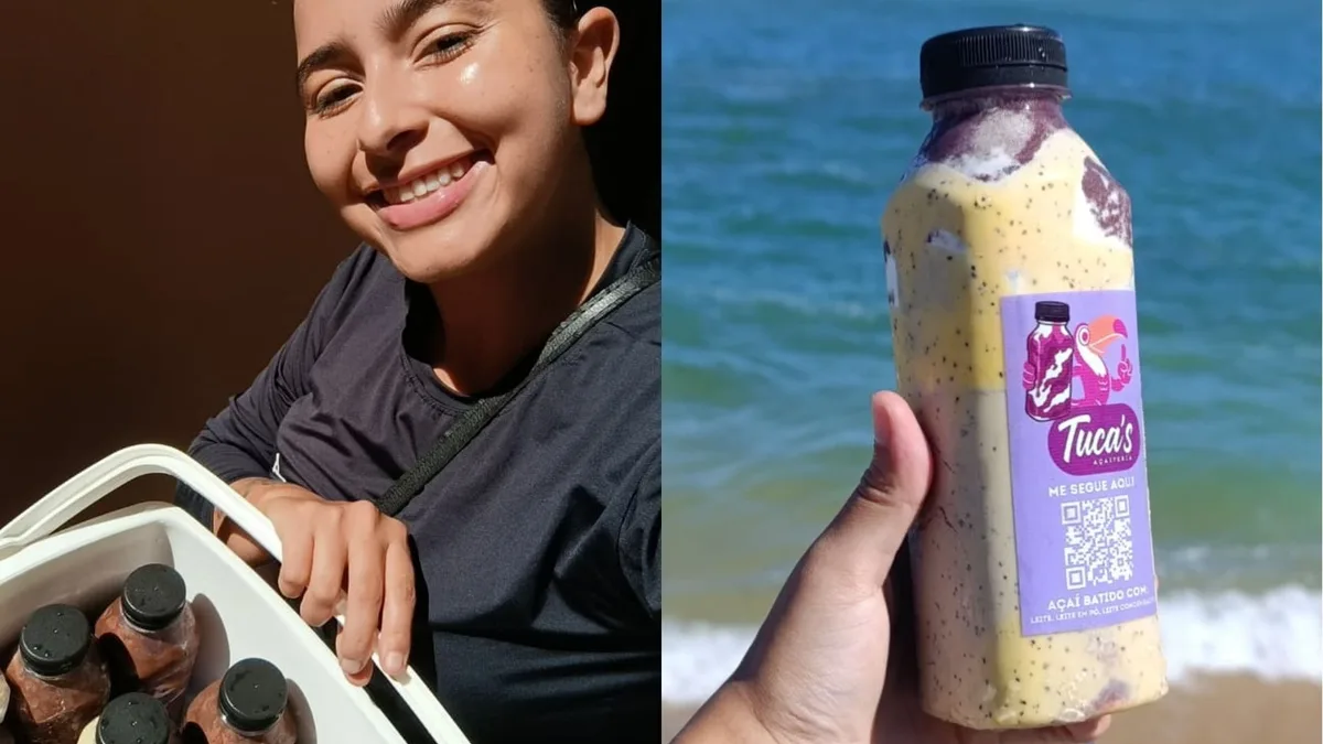 Açaí na garrafa viraliza nas redes sociais e faz sucesso em praias do ES