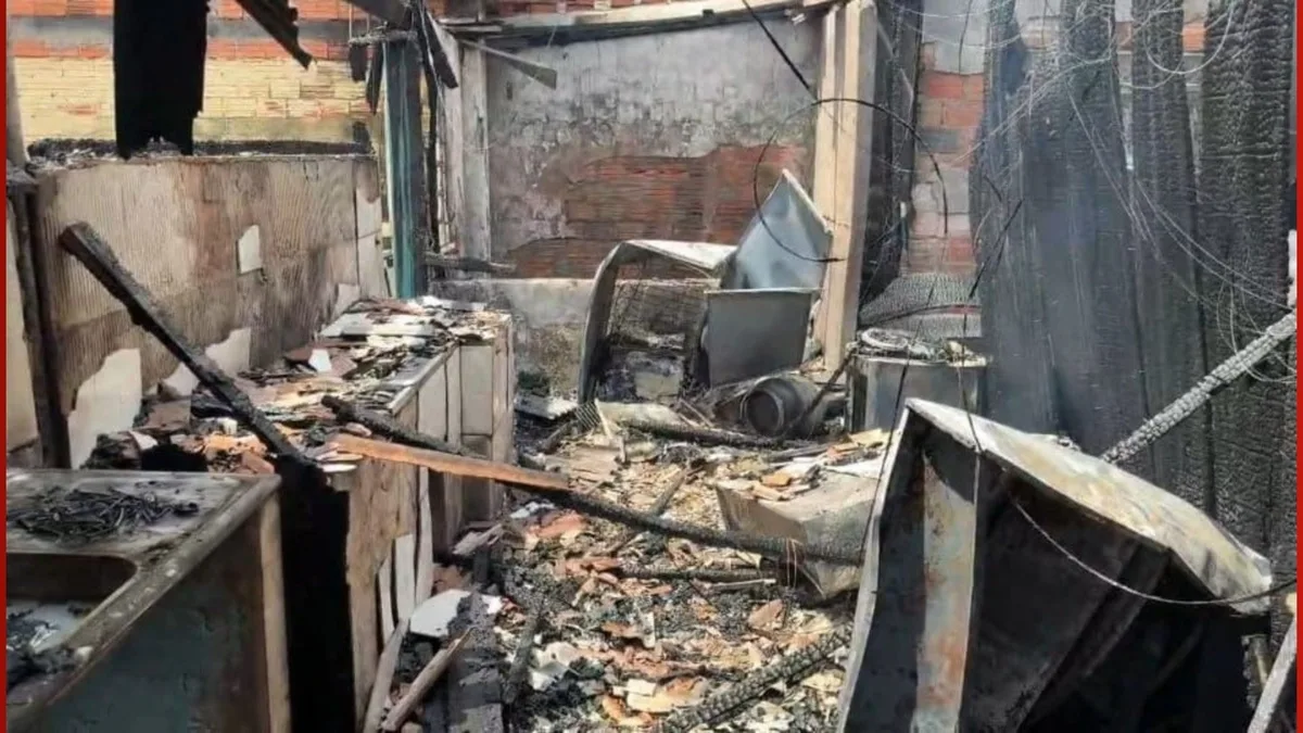 Máquina de lavar pega fogo e provoca incêndio em RO; apartamento fica destruído