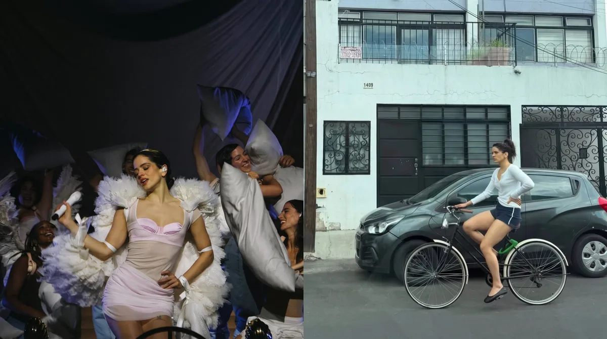 Sin lujos ni guaruras: el relajado outfit con el que Rosalía paseaba en bici por Guadalajara como una simple mortal