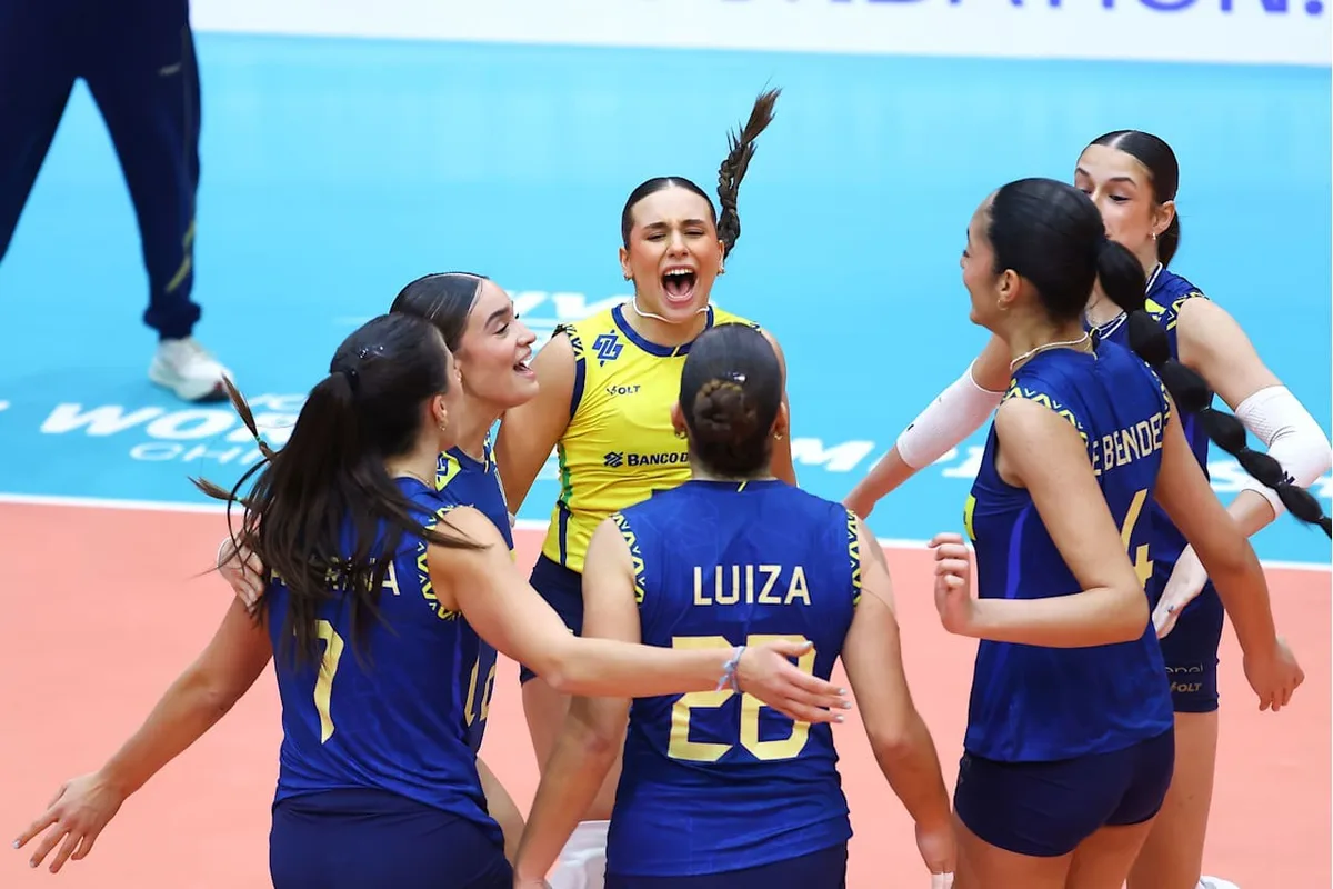 Depois de quatro derrotas, Brasil conquista primeira vitória no Mundial Sub-17 feminino de vôlei