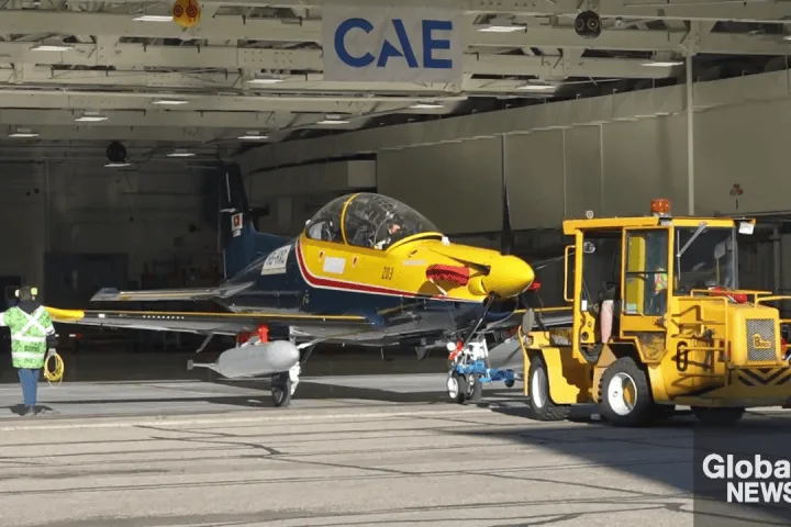 Siskin II aircraft – the same model selected to replace Snowbirds – arrive in Moose Jaw
